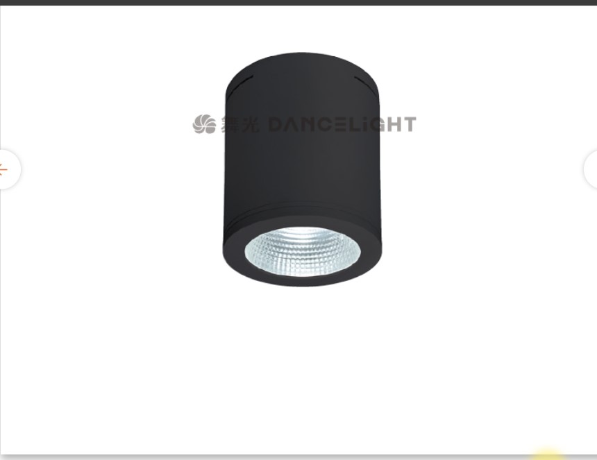 舞光~45W/30W/24W黑鑽石吸頂筒燈時尚白/貴族黑