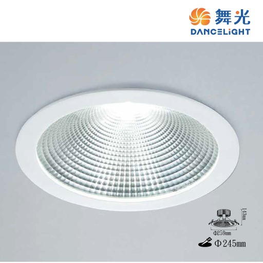 舞光 30/45W黑鑽石崁燈(崁入孔24.5cm) LED-24DOD45D