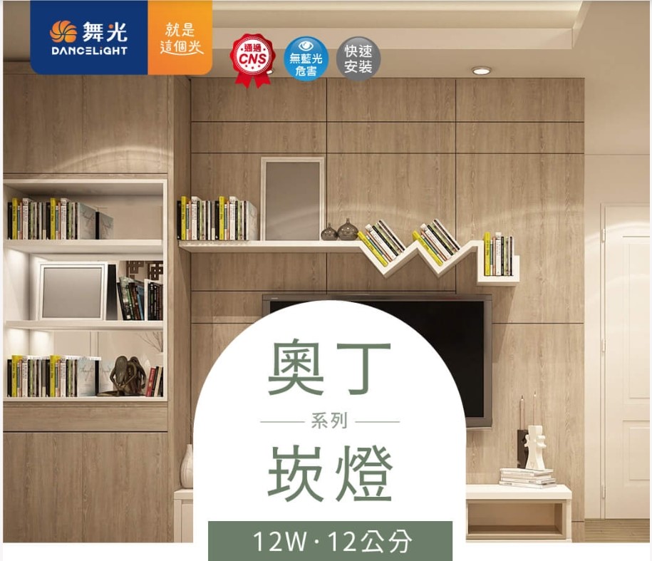 舞光 LED 12W 12cm 奧丁 平面 崁燈 3000K 4000K 6500K 