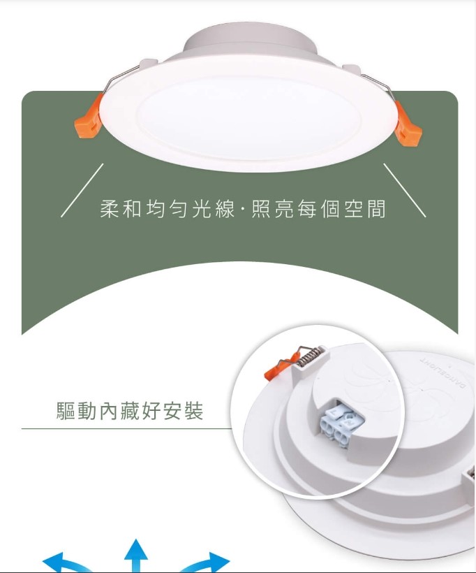 舞光 LED 12W 12cm 奧丁 平面 崁燈 3000K 4000K 6500K 