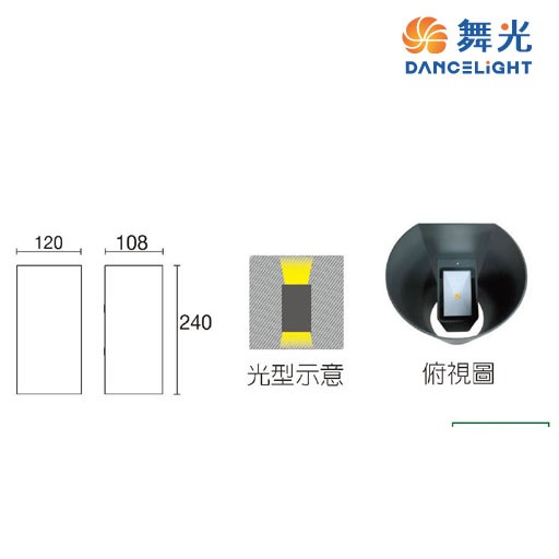 舞光~夏綠蒂13W防水壁燈  