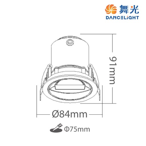 舞光~12W7.5公分偏光洗牆崁燈(3000K/4000K)
