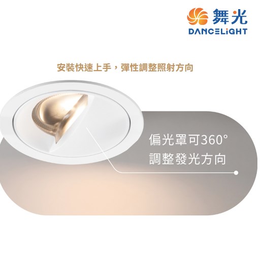 舞光~12W7.5公分偏光洗牆崁燈(3000K/4000K)
