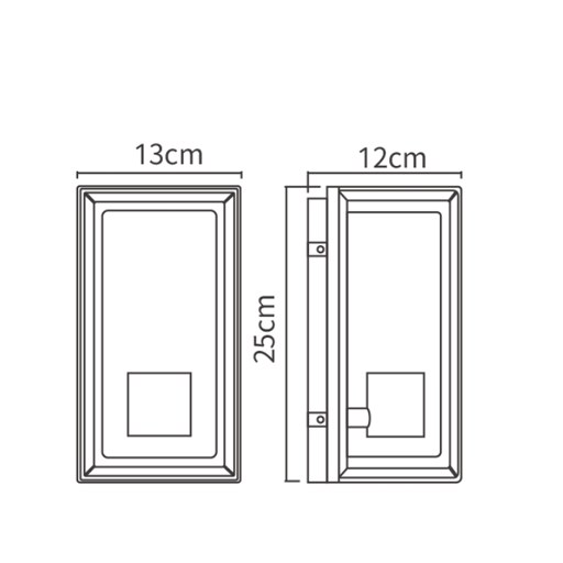 舞光~新品E27 海倫防水壁燈-砂黑