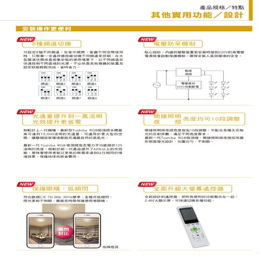 TOSHIBA東芝星環60W美肌LED吸頂燈 全彩高演色 6-8坪適用