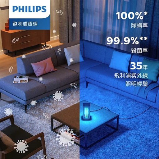 Philips 飛利浦 桌上型UV-C感應語音殺菌燈 (PU002)