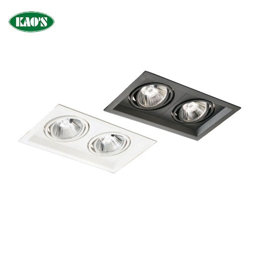 KS5-4106C COB深防眩整燈二燈細邊框輕便型崁入燈具