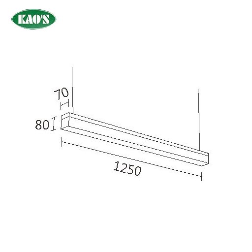 KAO'S高士LED T8燈管式燈具KCD-41N04黑/白/銀 OA辦公室燈具 可訂製軌道式、吊管式 