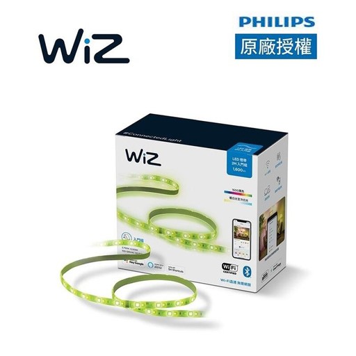 PHILIPS飛利浦 Wi-Fi WiZ 智慧照明RGB 2M 全彩燈帶 (PW01N) 