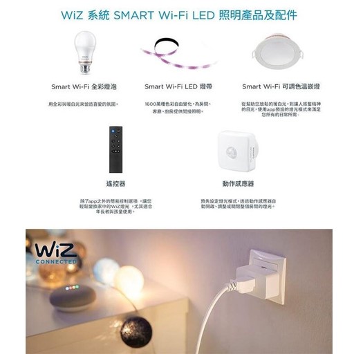 PHILIPS 飛利浦 Wi-Fi WiZ 智慧照明 智慧插座 PW005