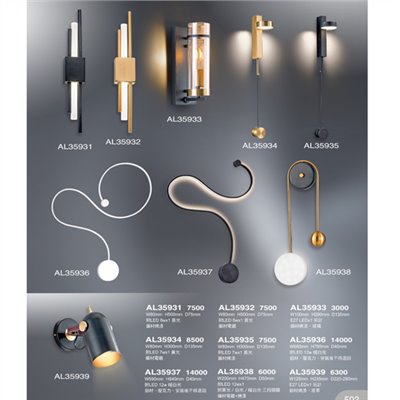 亞伯特AL35931 造型壁燈尺寸 材質 規格請参閱圖示  