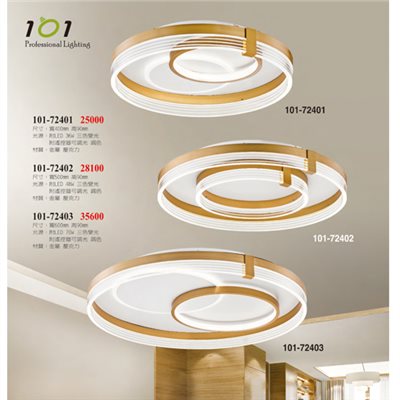 101燈飾101-72401 101-72402 101-72403  造型吸頂燈 尺寸 材質 規格請参閱圖示  