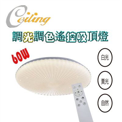ceiling  60w 傘花星點遙控壁切吸頂燈 