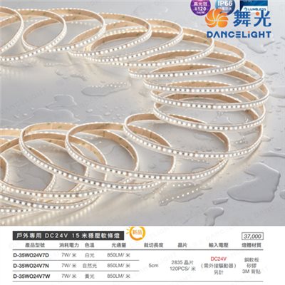 舞光~戶外專用DC24V 15米穩壓軟條燈