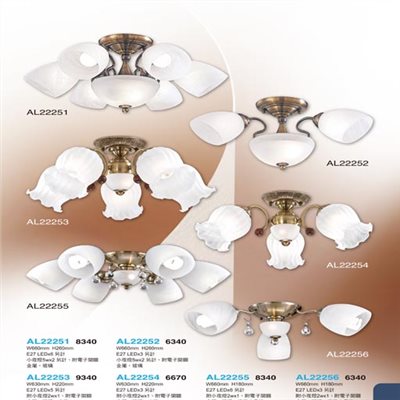 亞伯特AL22251 AL22252 AL22253 AL22254  AL22255 AL22256鐵藝吸頂燈（放大美圖請至首頁“最新消息”搜尋 ）