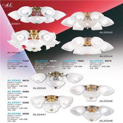 亞伯特AL22341 AL22342 AL22343 AL22344  AL22345 AL22346 AL22347 AL22348鐵藝吸頂燈（放大美圖請至首頁“最新消息”搜尋 ）    