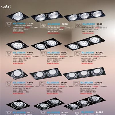 亞伯特AL25021 AL25022 AL25023 AL25024 AL25025 AL25026 AL25027 AL25028 AL25029 AL2502A AL2502B AL2502C  崁燈（放大美圖請至首頁“最新消息”搜尋 ）      