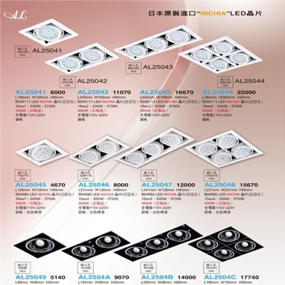 亞伯特AL25041 AL25042 AL25043 AL25044 AL25045 AL25046 AL25047 AL25048 AL25049 AL2504A AL2504B AL2504C  崁燈（放大美圖請至首頁“最新消息”搜尋 ）      