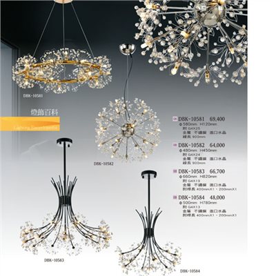 燈飾百科DBK10581造型吊燈（放大美圖請至首頁“最新消息”搜尋 ） 