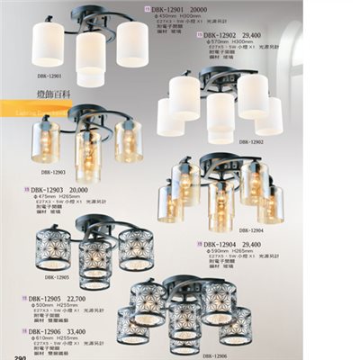燈飾百科DBK12901 造型吸頂燈（放大美圖請至首頁“最新消息”搜尋 ）   