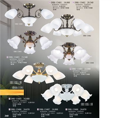 燈飾百科DBK13481 造型吸頂燈（放大美圖請至首頁“最新消息”搜尋 ）  