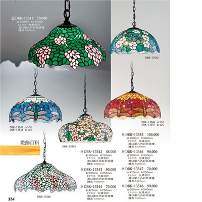 燈飾百科DBK13541 蒂凡尼造型吊燈（放大美圖請至首頁“最新消息”搜尋 ）  