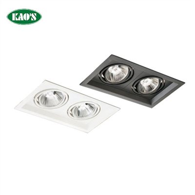 KS5-4106C COB深防眩整燈二燈細邊框輕便型崁入燈具