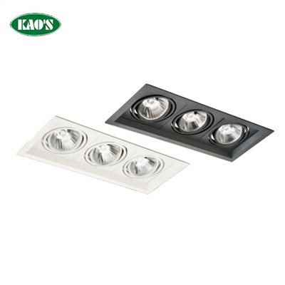 KS5-4107C COB深防眩整燈三燈細邊框輕便型崁入燈具