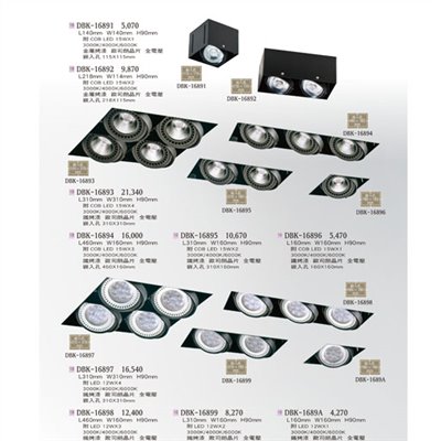 燈飾百科DBK16891 造型崁燈/盒燈（放大美圖請至首頁“最新消息”搜尋 ） 