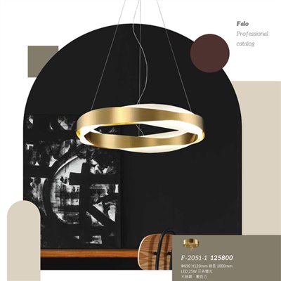 Falo精品燈飾F-2051-1時尚現代三色變光吊燈（放大美圖請至首頁“最新消息”搜尋 ） (編號F-2051-1)