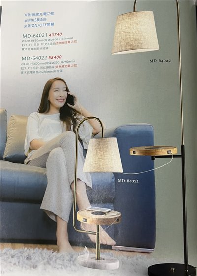 美麗生活MD64022造型檯燈/立燈（放大美圖請至首頁“最新消息”搜尋 ）   